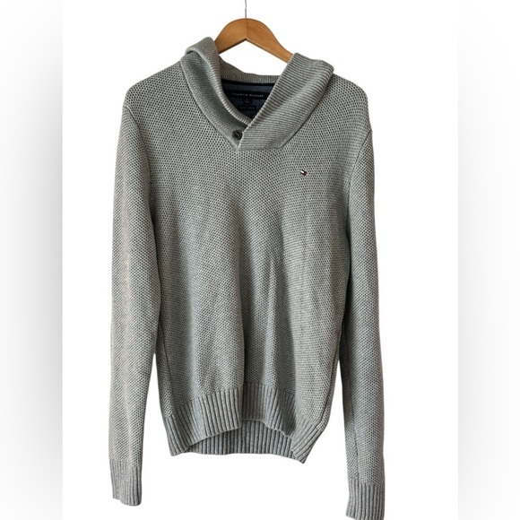 Tommy Hilfiger Other - Tommy Hilfiger Men's V-Neck Gray Knit Sweater Cotton/Wool Blend